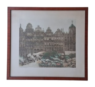 O. Coppens Sculp, Bruxelles Grand Place, Print
