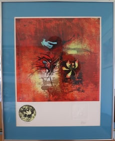 Hoi, Untitled, Abstract Lithograph, Limited Edition 333/375, Signed