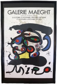 Joan Miró, Galerie Maeght Peintures sur Papier Dessins, Abstract Painting/Drawing