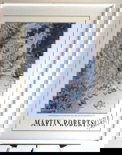 Martin Roberts, Hand Painted Color on Black and White Photography, Signed: Artist: Martin Roberts Description: Martin Roberts, Undated, Hand Painted Color