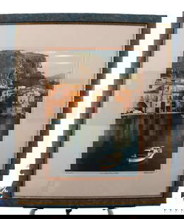 Martin Roberts, Little Red Row Boat, Hand Painted Photography, Print, Signed: Artist: Martin Roberts Description: Martin Roberts, Little Red Row Boat, Hand