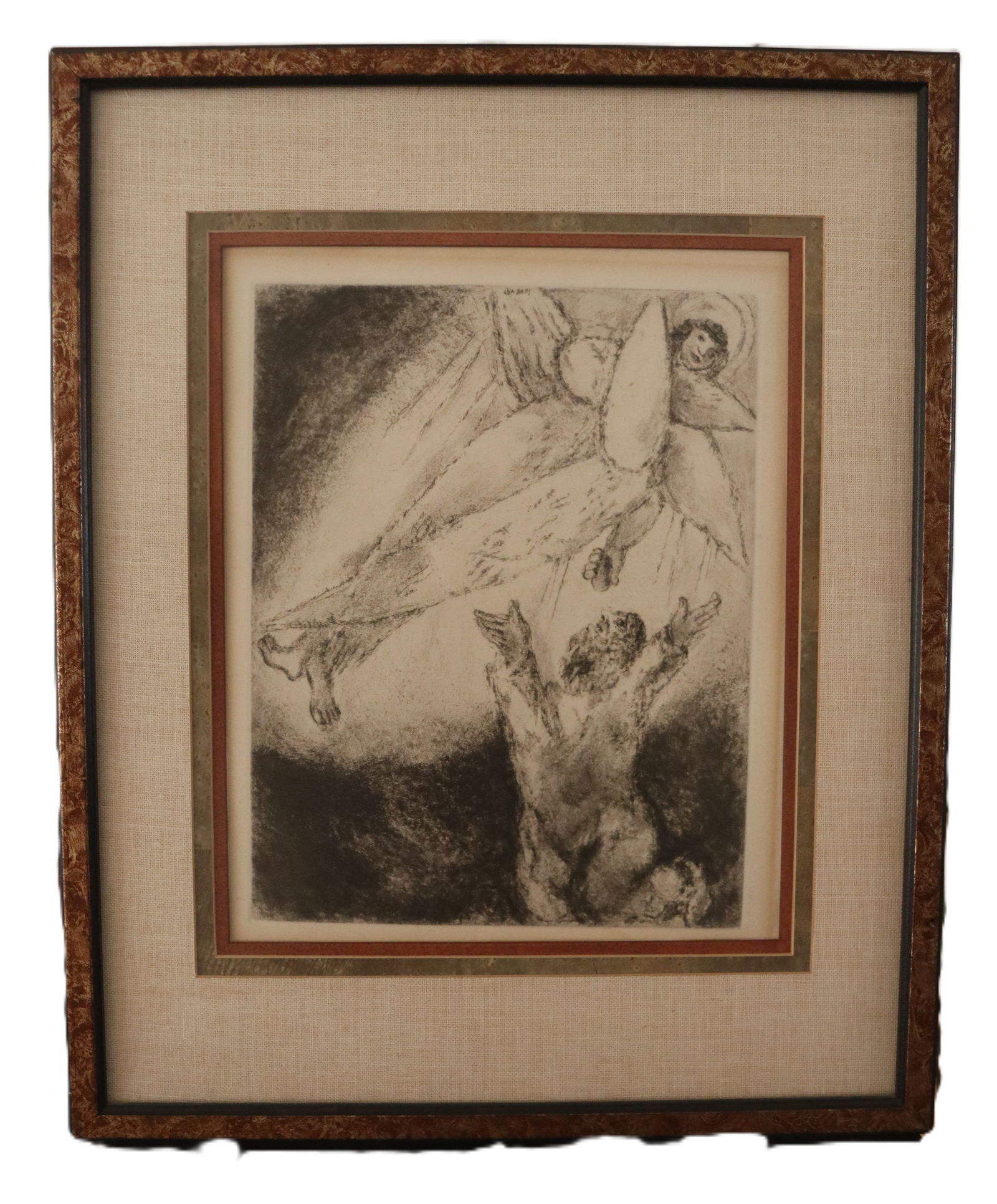 Marc Chagall, 1957, Jacob's Dream, Etching Print, Limited Edition, Signed (1 of 4)
