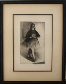 Gerald Brockhurst, 1925, The Dancer Etching Print, Limited Edition 107, Signed