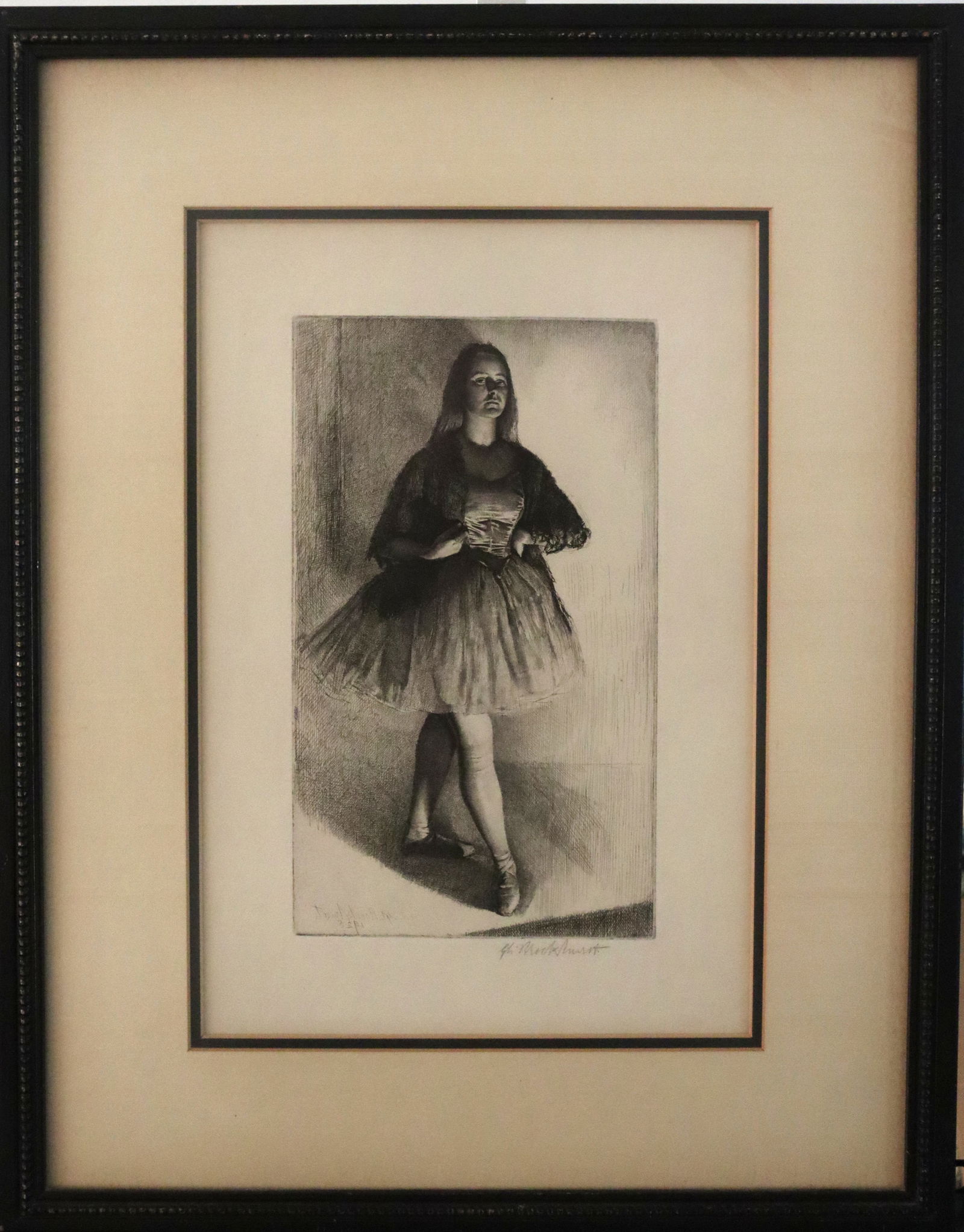 Gerald Brockhurst, 1925, The Dancer Etching Print, Limited Edition 107, Signed (1 of 6)