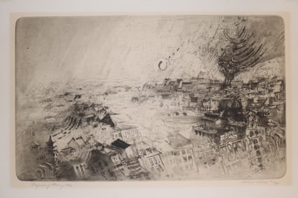 Andrew T. Gerndt, 1962, Fragment of Memory, Etching, Limited Edition 34/40, Signed