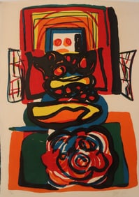Karel Appel, 1968, Abstract Figure Lithograph, Original, Limited Edition 88/200, Signed, Dated