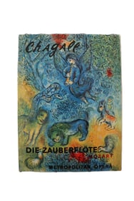Marc Chagall, 1967, The Magic Flute Book, Metropolitan Opera Program, Printed Signature