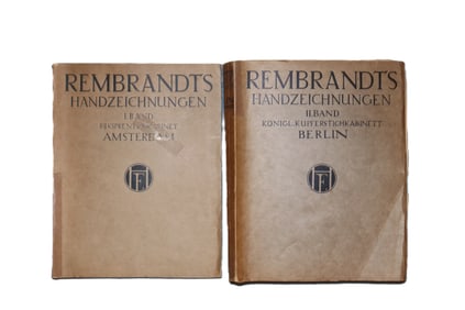 Rembrandt, Undated, Handzeichnungen Drawing Books, Art Catalogues, Printed Signature