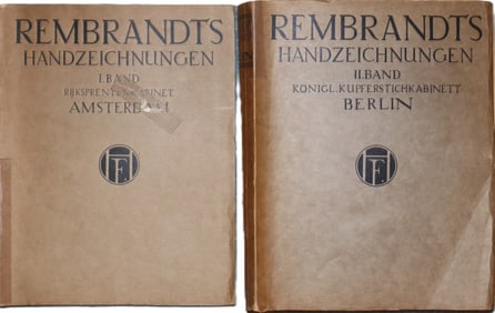 Rembrandt, Handzeichnungen Drawing Books, Art Catalogues, Printed Signature