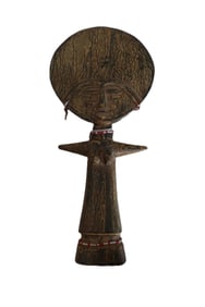 African Ashanti Fertility Doll Akua'ba Sculpture, Tribal Art, Original
