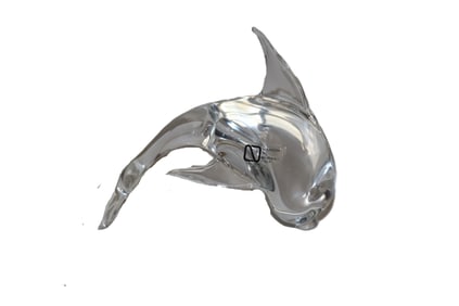 Murano Glass, Dolphin Sculpture, Art Glass, Original