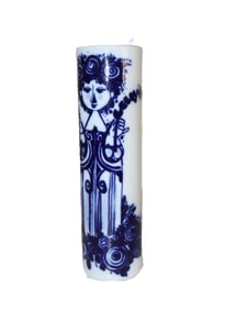 Rosenthal Studio-Linie, Bjorn Wiinblad Design, Porcelain Vase, Blue White, Signed
