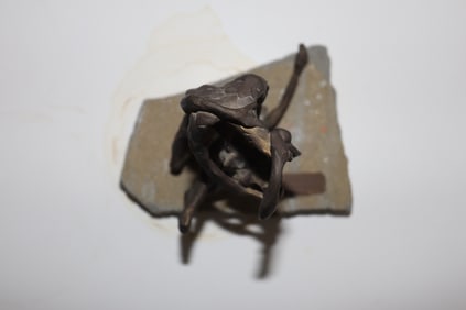 E. Scapnicci, Bronze Sculpture, Abstract Figurative, Signed