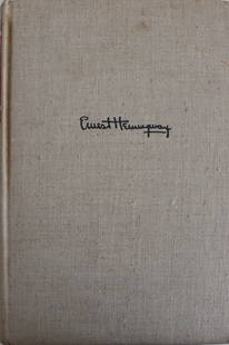 Ernest Hemingway, 1940, For Whom The Bell Tolls, First Edition, Hardcover Book: Artist: Ernest Hemingway Description: Ernest Hemingway, 1940, For Whom The Bell T