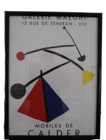 Alexander Calder, Mobiles Exhibition Poster, Galerie Maeght, Abstract Art, Print