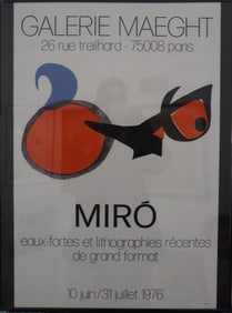 Joan Miró, 1976, Eaux-fortes et Lithographies Récentes de Grand Format, Exhibition Poster
