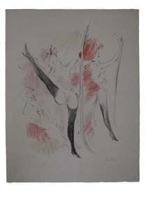 Marcel Vertès, Limited Edition Lithograph, Dancers Performers Art, Hand Signed