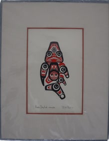 Bill Reid, 1972, Signed, Haida Dogfish Xaxoda, Canadian, Haida Northwest Coast Native American