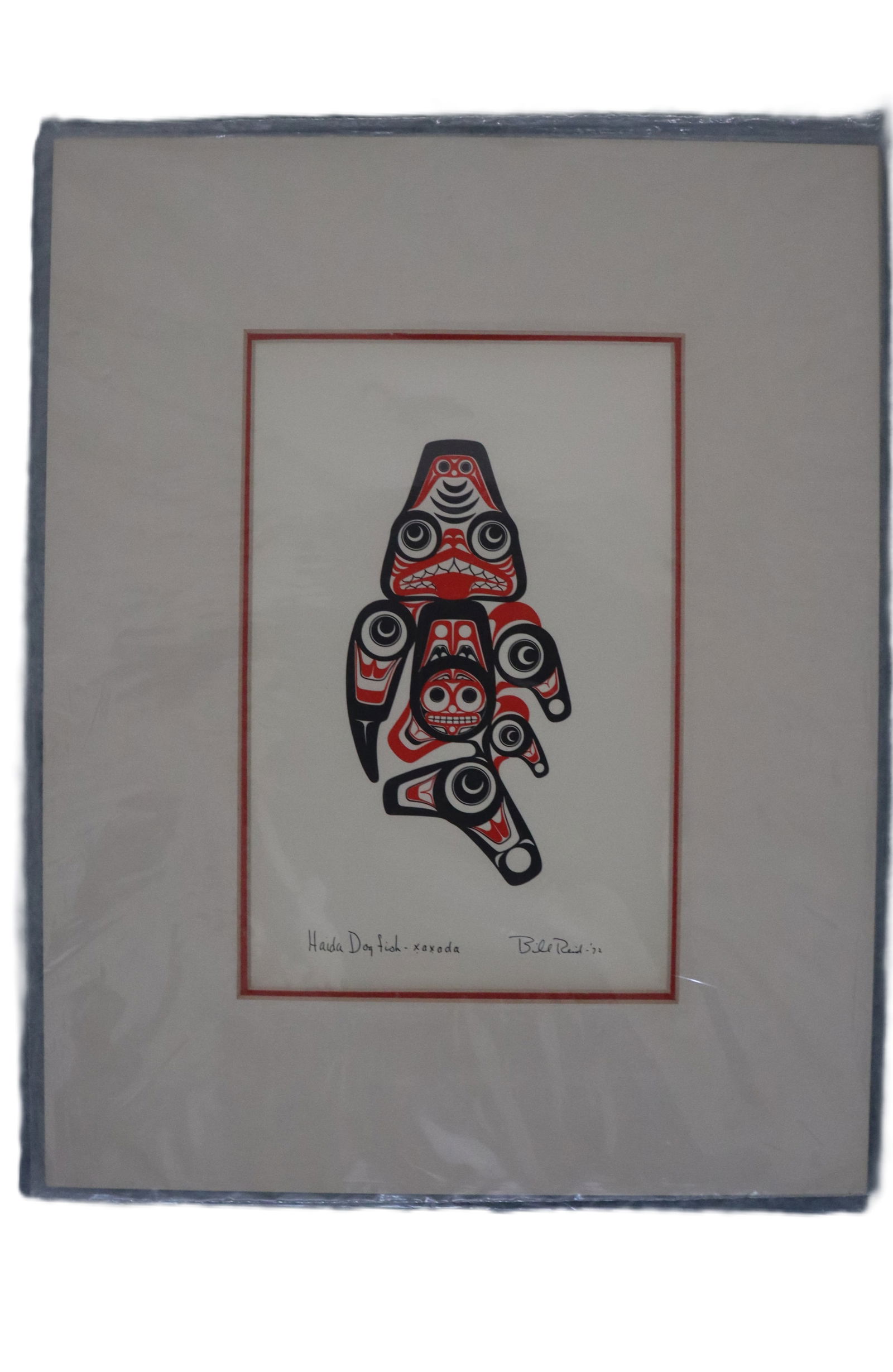 Bill Reid, 1972, Signed, Haida Dogfish Xaxoda, Canadian, Haida Northwest Coast Native American (1 of 3)