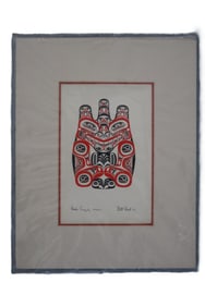 Bill Reid, 1973, "Haida Grizzly - Huaji" Serigraph, Hand Signed , First Nations