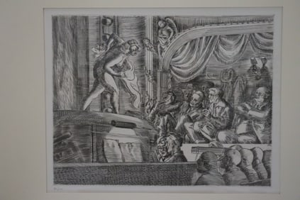 The Play, Etching, Print, Limited Edition 80/100