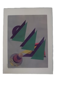 Arsenault, 1986, Three Objects No Objections, Serigraph, Signed