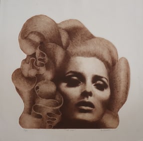 M. Byergo, The Lady, Print, Limited Edition 9/84, Signed