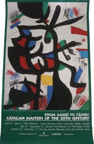 Joan Miró, The Merchandise of Color, Exhibition Poster, Print