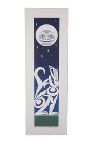 Robert Davidson, 1979 "Wolf Song" Limited Edition Serigraph, Signed