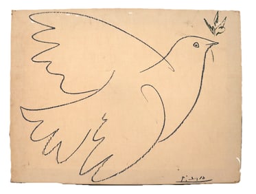 Pablo Picasso, The Dove of Peace, Drawing, Lithograph, Signed