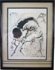 Salvador Dalí, 1974, Faust, Surrealist Drawing, Lithograph, Limited Edition 29/30, Pencil Signed