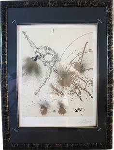 Salvador Dalí, The Divine Comedy, Surrealist Drawing, Lithograph, Limited Edition 141/300, Pencil: Artist: Salvador Dalí Description: The Divine Comedy - Salvador Dalí's "The Divine