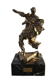 Salvador Dalí, Alma del Quijote, Surrealist Sculpture, Bronze, Limited Edition AB-52/100,