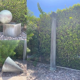 Herk Van Tongeren, 1986, Serie Metafisica XIX (Cone, Corinthian Column and Sphere on Base), Abstract