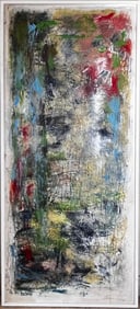 Kathryn Henneman, The Boot, Abstract Painting, Mixed Media, Original, Signed