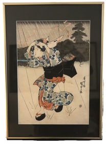 Edo Period, Signed, Courtesans, Ukiyo-e Print, Japanese, Traditional, Paper, Collectible