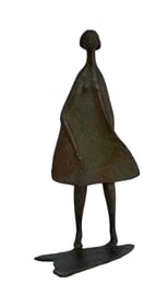 Aharone Bezalel - Bronze Female Figure - Sculpture