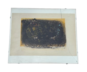 Hans Burkhardt - Dark Abstract Monoprint