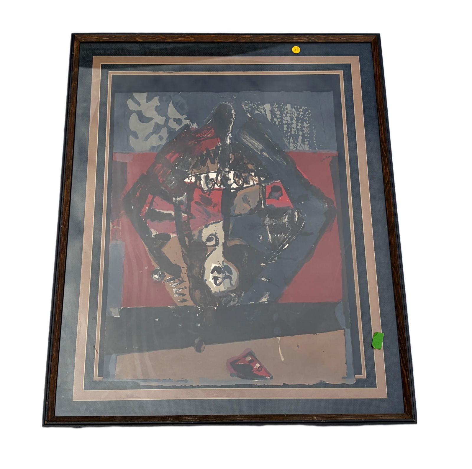 Jose Ortega - Abstract Art Piece - Red / Black / Gray (1 of 3)