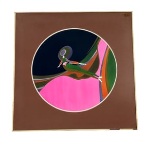 John Luke Eastman - Signed Colored Screen Print - 1971