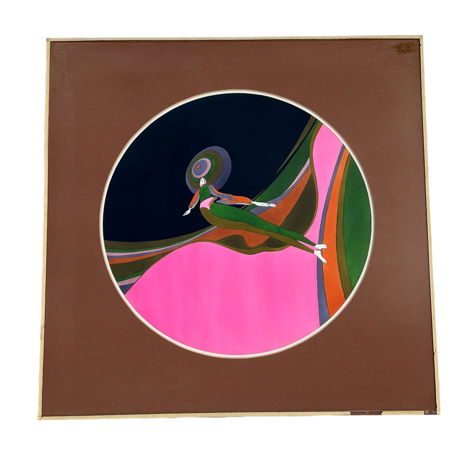 John Luke Eastman - Signed Colored Screen Print  - 1971 (1 of 2)