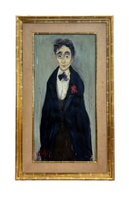 Gabriel Dauchot - Waiter - Oil Painting