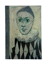 Jean-Claude Guignebert - Harlequin Portrait - 1945