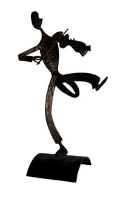 Charles Bertram Johnson - Violinist - Bronze Sculpture