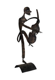 Charles Bertram Johnson - Upright Bass Player - Bronze Sculpture