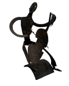 Charles Bertram Johnson - Cellist - Bronze Sculpture