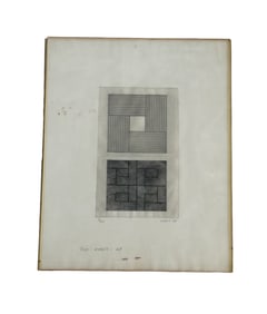 Jules Engel - Geometric Etching - Black & White