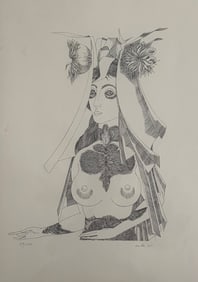 Exotic / Native Women - 1965 - Set of 3 Lithographs