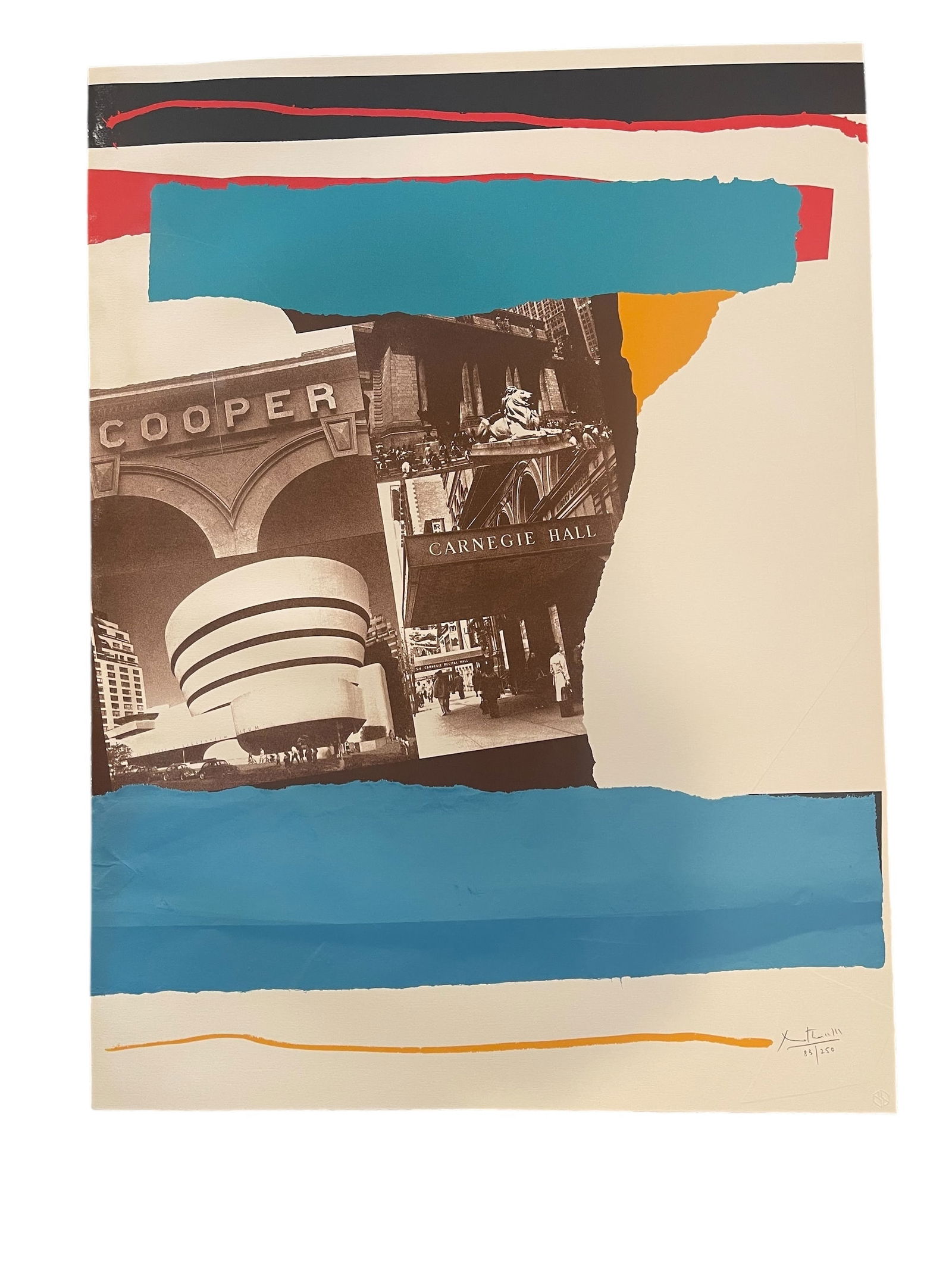 Robert Motherwell, “ Carnegie Hall” New York,New York .Color Lithograph (1 of 4)