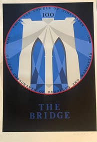 Robert Indiana “The Bridge pencil signed screen print New York, New York Series.